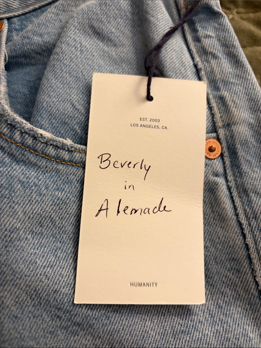Citizens of Humanity Beverly highrise relaxed baggy wide leg jeans light wash 27 - Picture 11 of 13